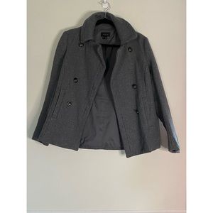 Theory Gray Short Pea Coat